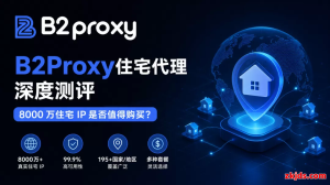 B2Proxy 住宅代理深度测评：8000 万住宅 IP 是否值得购买？