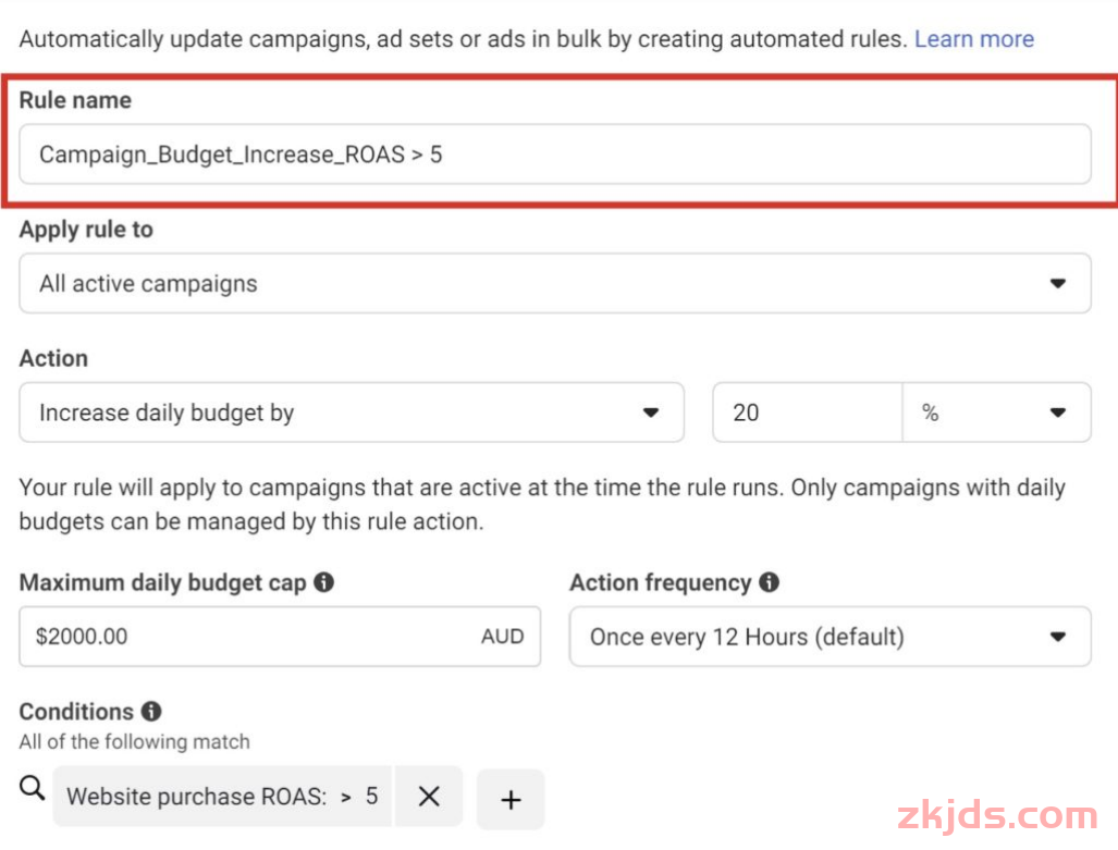 Facebook6大自动化规则,轻松管理预算,提升ROI! 第9张 Facebook6大自动化规则,轻松管理预算,提升ROI! 第9张