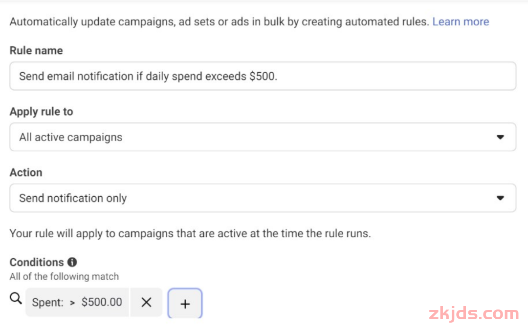 Facebook6大自动化规则,轻松管理预算,提升ROI! 第4张 Facebook6大自动化规则,轻松管理预算,提升ROI! 第4张