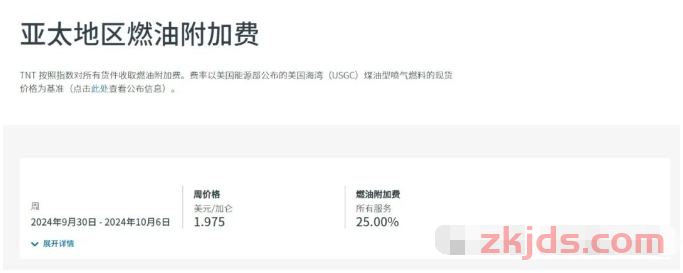 2024年10月DHL,Fedex,UPS,TNT国际燃油附加费更新 第4张