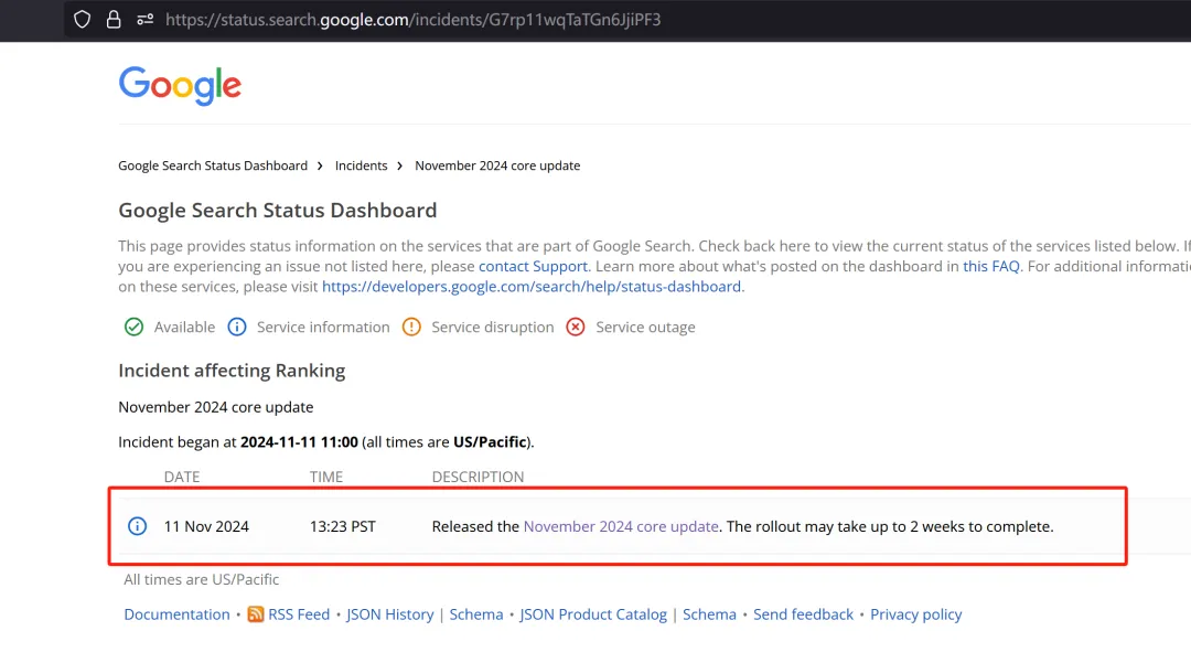 11月Google搜索核心算法有更新，网站排名恐受影响！ 第2张