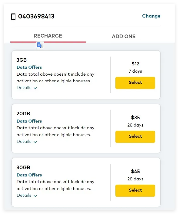 澳洲Optus电话卡购买、激活及充值教程（套餐内容及价格+查询） 第7张