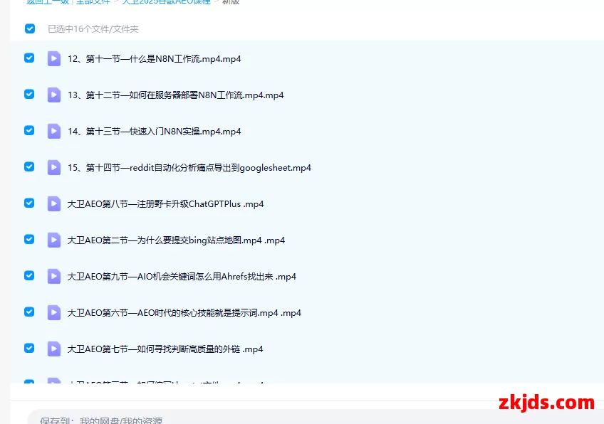 2025年大卫AEO课程 带你从谷歌传统SEO到AEO顺利转型（视频网盘） 第2张